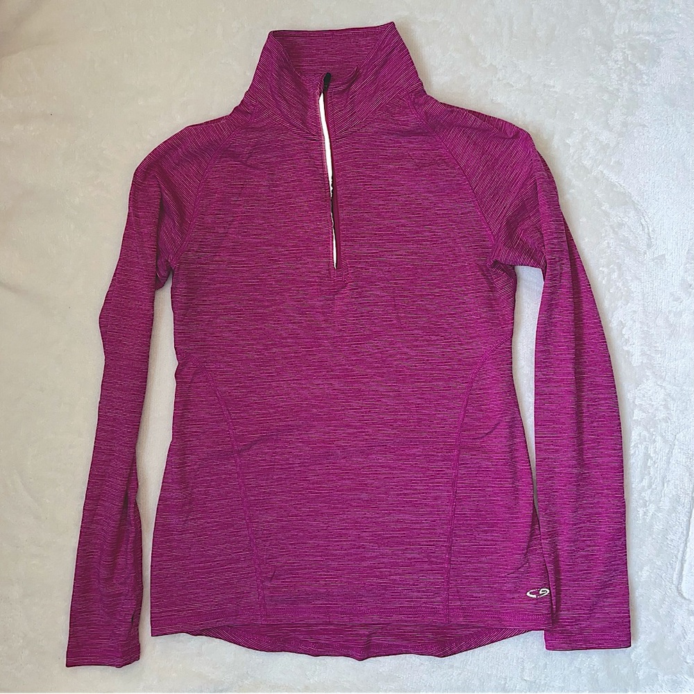 Champion Duo Dry 1/2 Zip 1/4 Pullover Workout Top Shirt Athletic Target Fitted